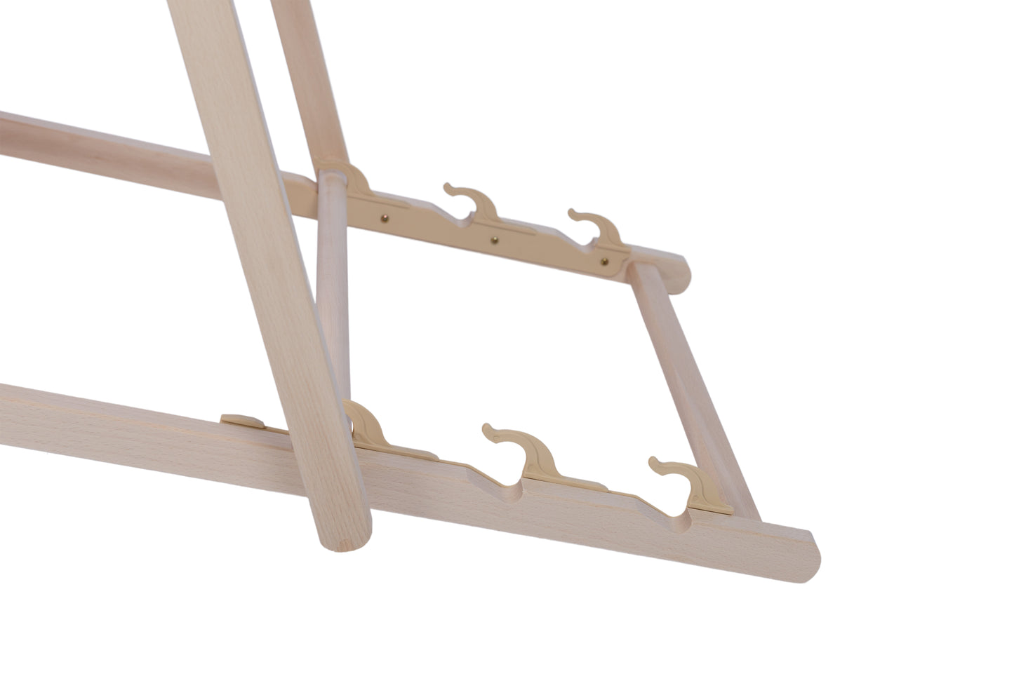 Beach chair with footrest taupe