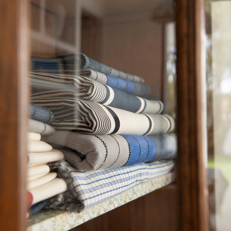 placemats eugenie blauw grijs