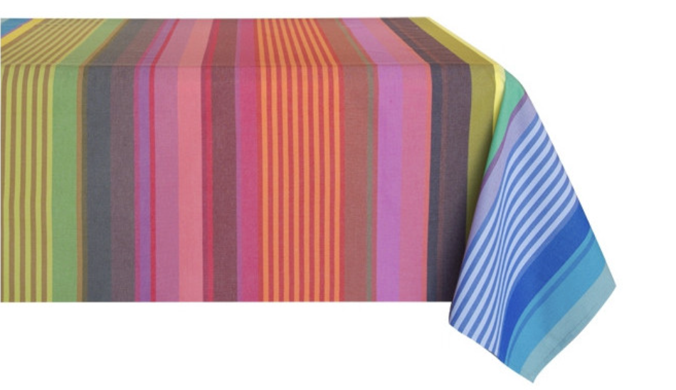 Round tablecloth made of removable cotton Surfing