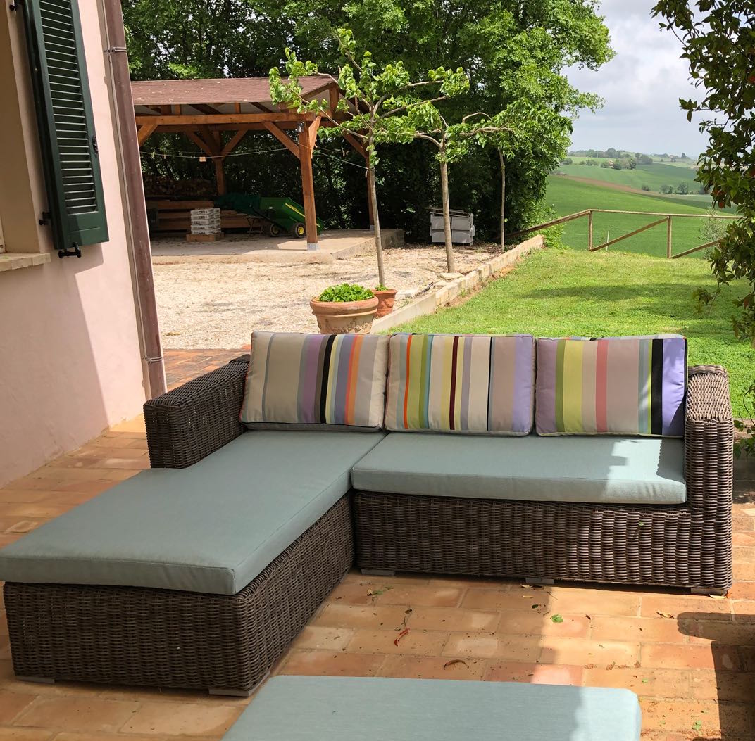 kussens op maat loungebank