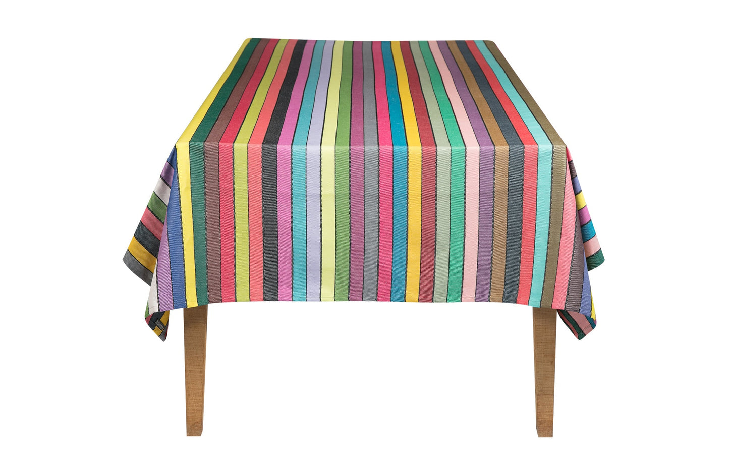 Rond tafelkleed linnen-katoen eugenie veelkleurig