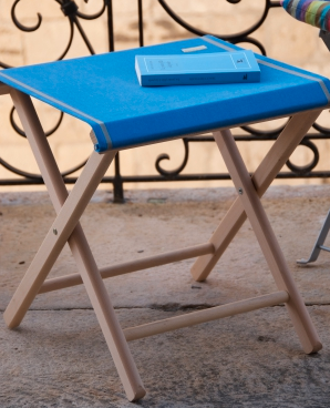 stool cobalt blue