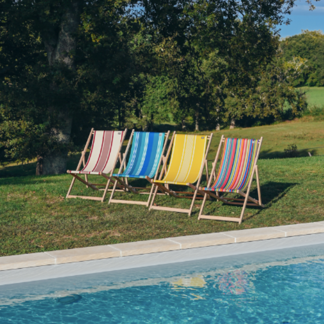 Handgemaakte strandstoel‑lopers van stevig canvas – Standaard & Op Maat