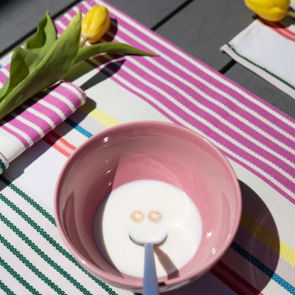placemats Pierre wit gestreept linnen-katoen