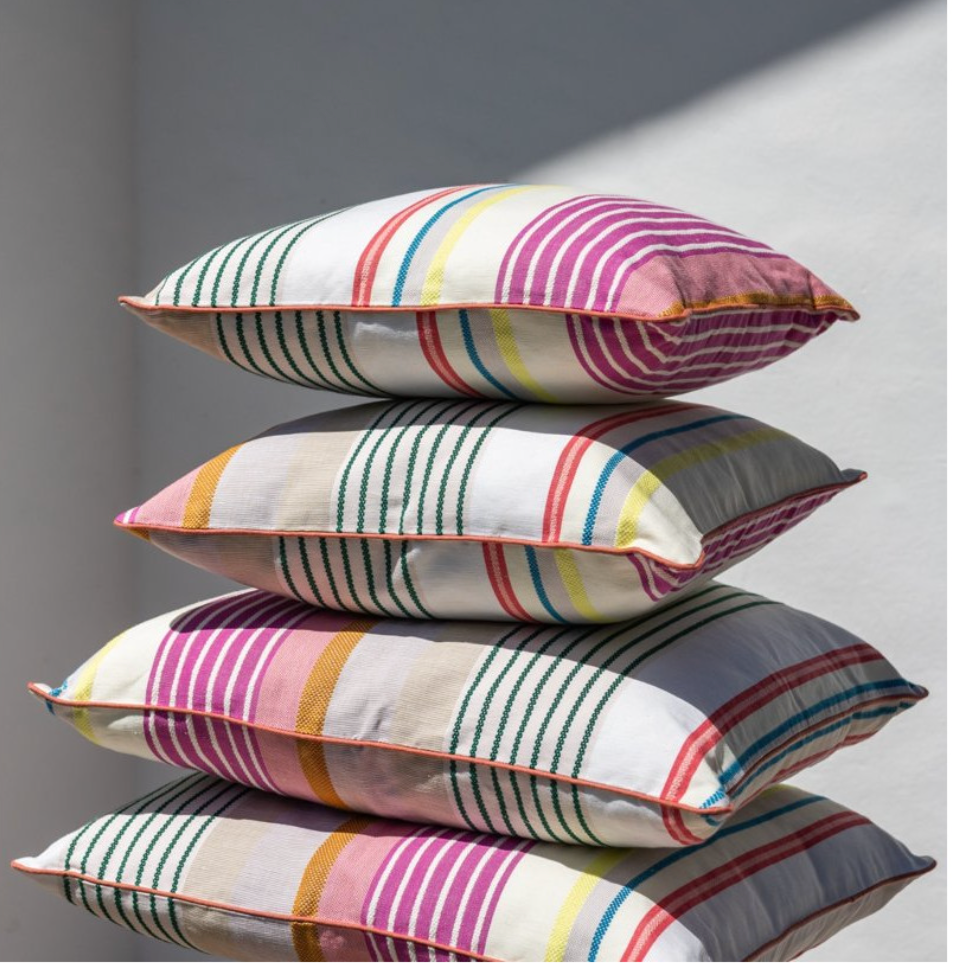 cotton linen fabric Pop checked