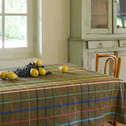 cotton linen fabric Cottage checked