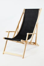 Afbeelding in Gallery-weergave laden, strandstoel met armleuning zwart
