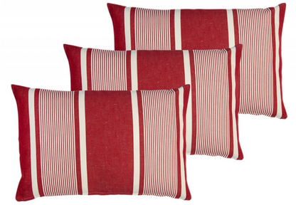 cushion Yvonne red and white
