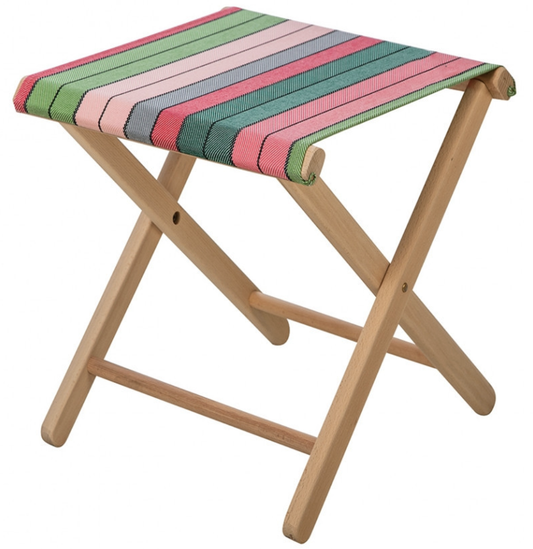 stool Eugenie pink-green