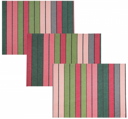 placemats eugenie pink green