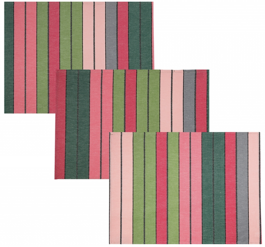 placemats eugenie pink green