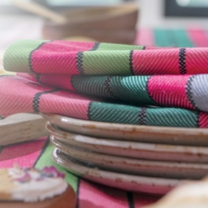 placemats eugenie roze groen