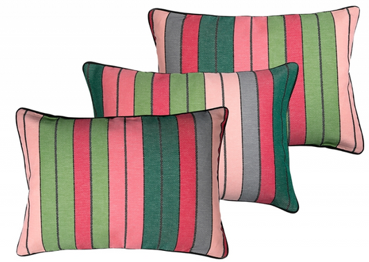 Cushion Eugenie green pink