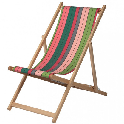 beach chair Eugenie pink-green