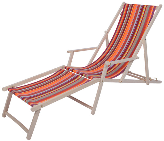 Beach chair with footrest collioure