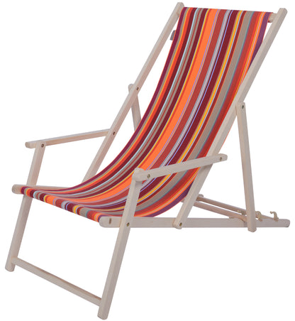 Beach chair with footrest collioure