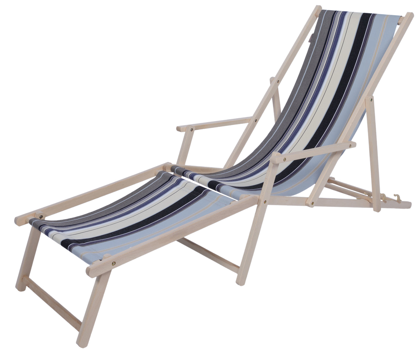 Beach chair with footrest Rue de Bac