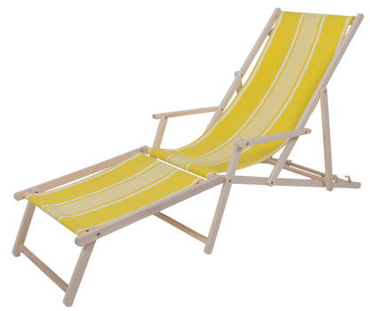 Beach chair with footrest Yvonne