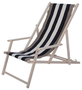 Strandstoel met voetensteun carthage