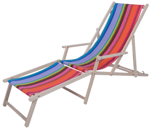 Beach chair with surfing footrest