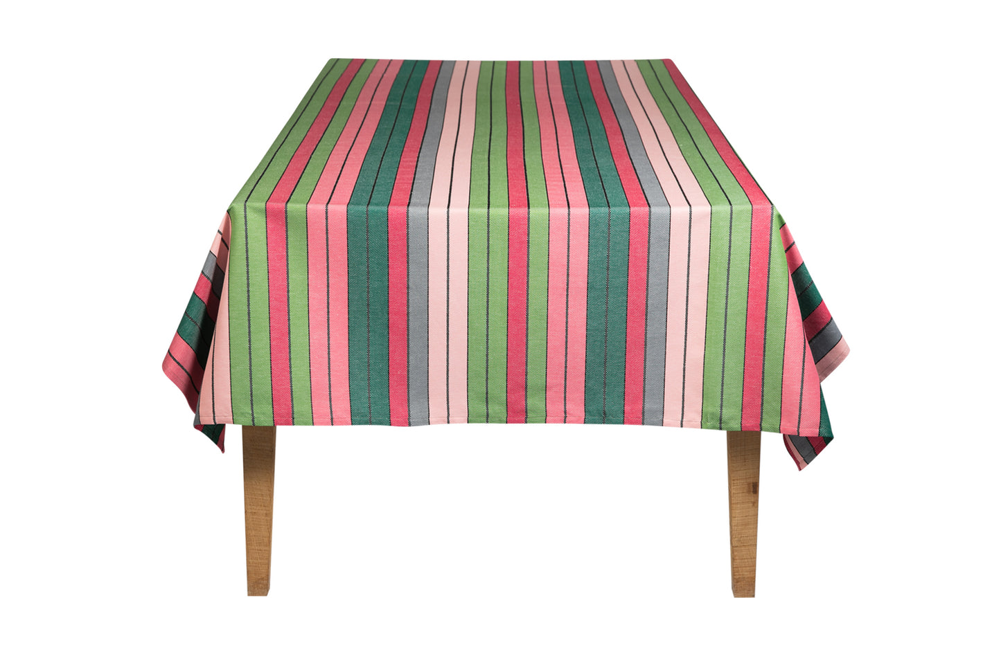 cotton linen tablecloth eugenie pink green