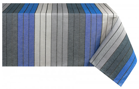cotton linen tablecloth eugenie blue gray