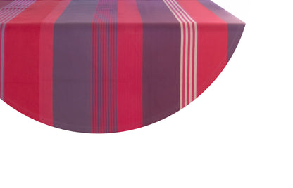 Round tablecloth made of removable cotton grenade red