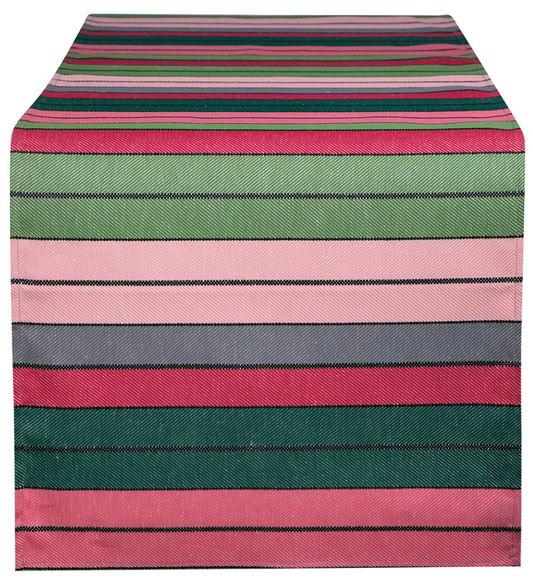 table runner eugenie pink green