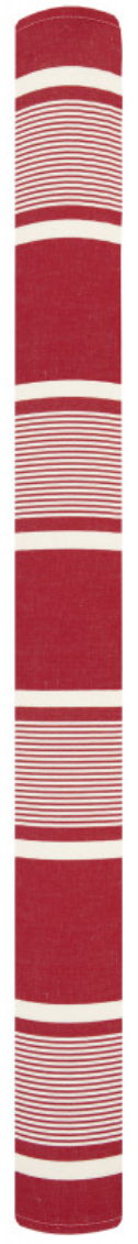 katoen linnen stof Yvonne rood wit gestreept